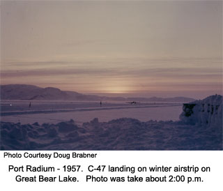C-47 landing on ice