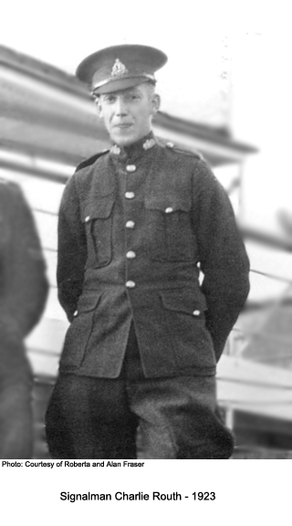 Signalman Charlie Routh 1923