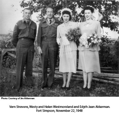 Westmorland wedding, Fort Simpson, 1948