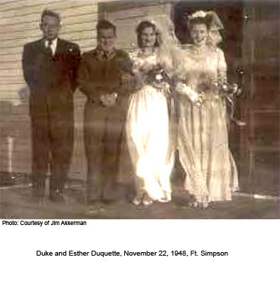 Duke and Esther Duquette Wedding