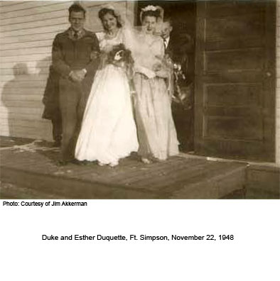Duke and Esther Duquette Wedding