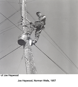 Joe Haywood, Norman Wells, 1957