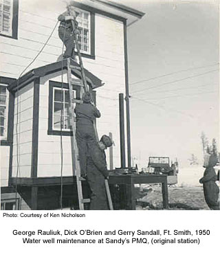 George Rauliuk, DIck O'Brien and Gerry Sandall, 1950