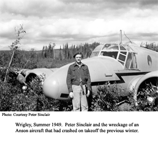 Peter Sinclair and Anson aircraft