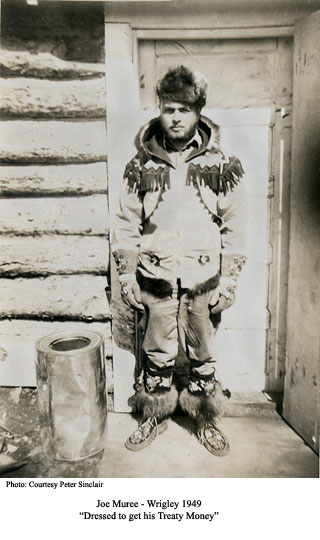 Joe Murree in native regalia 1949
