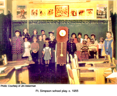 Ft Simpson school play 1955