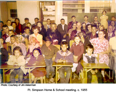 Ft. Simpson, Home and School Meeting 1955