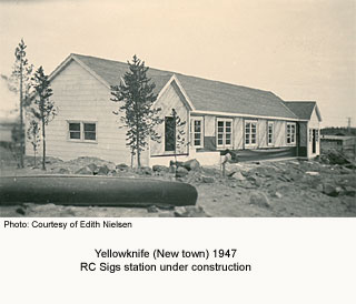 New station under construction 1947