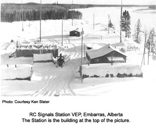 Embarras Station, in winter.