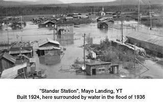 Mayo Landing in 1936 flood