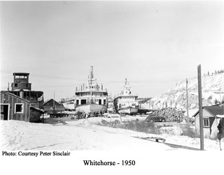 Steamboats in winter storage